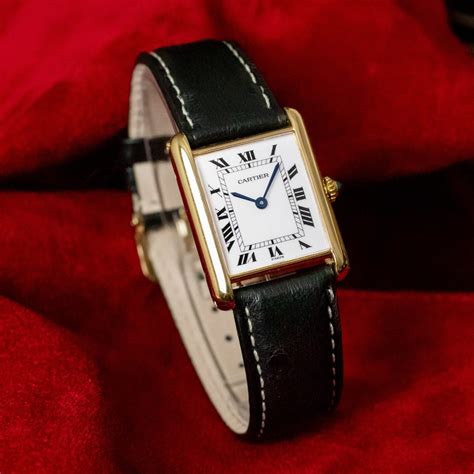 cartier tank hombre|vintage cartier tank watch men's.